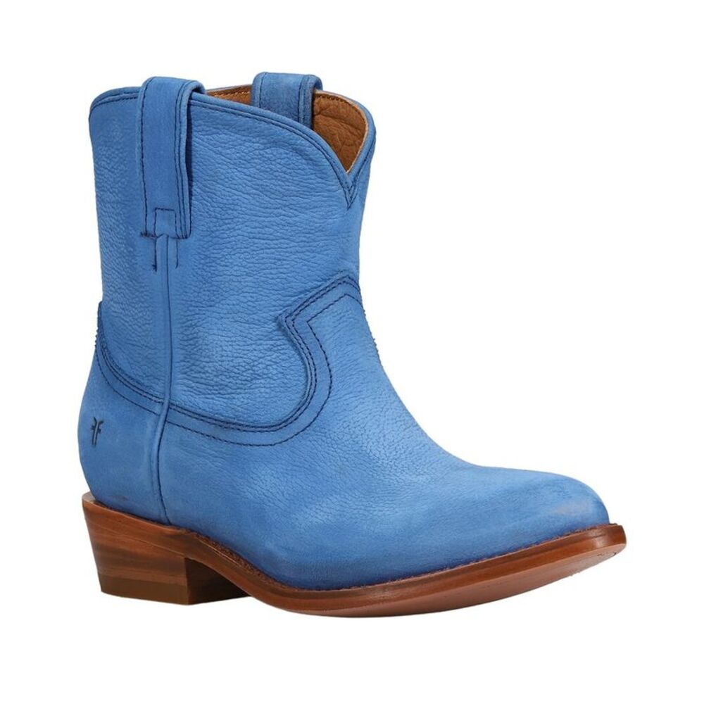 Frye Billy Short Leather Bootie, Blue
